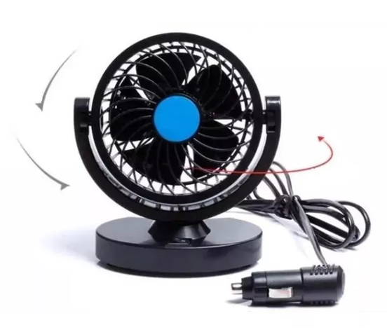 Ventilador Automóvil 12v Accesorio Vehículo 360° 13cm Camión-0