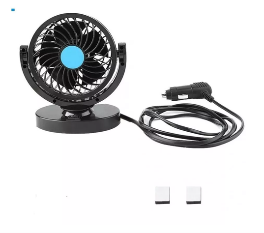 Ventilador Automóvil 12v Accesorio Vehículo 360° 13cm Camión-3