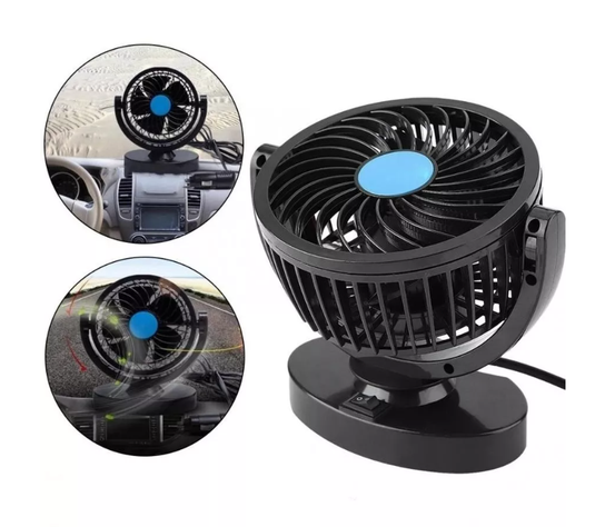 Ventilador Automóvil 12v Accesorio Vehículo 360° 13cm Camión-5
