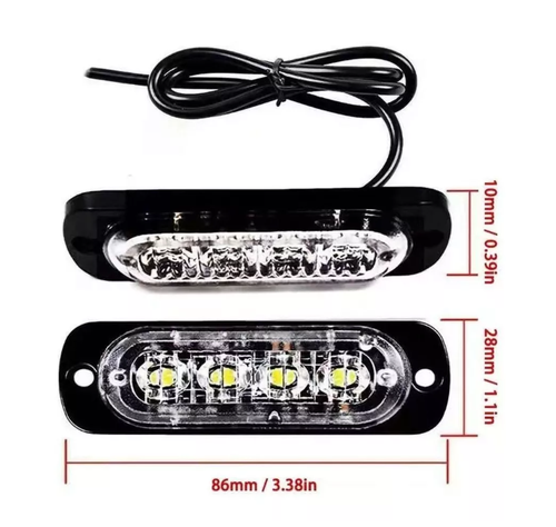 Baliza Estroboscopico Led Foco Neblinero 12-24v Destellante-2