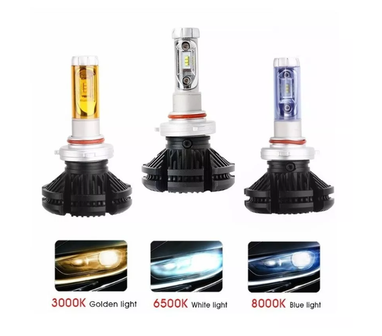 Kit Turbo Led H1 H3 H4 H7 H11 H13 9005 9006 880 Disipador X3-6