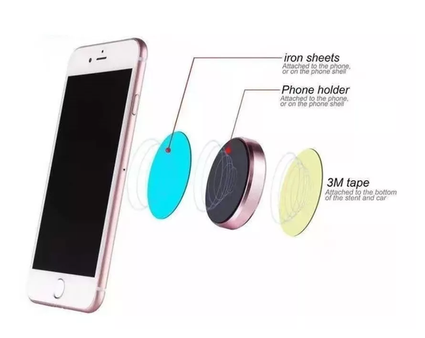 Soporte De Celular Auto Telefono Magnético Imán Automóvil 1-2