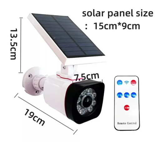 Camara Falsa Para Exteriores Luz Solar Movimiento Thb-1