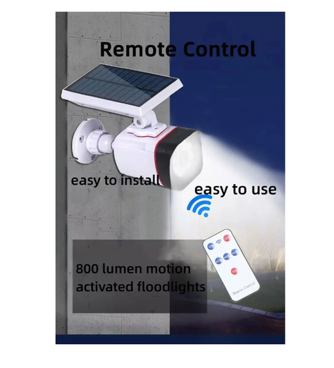 Camara Falsa Para Exteriores Luz Solar Movimiento Thb-3