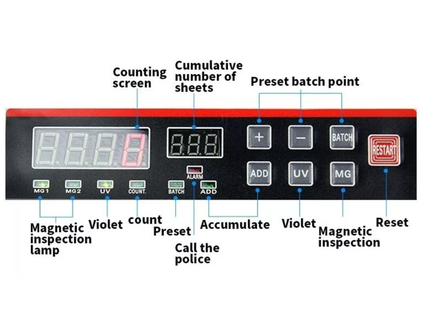 Maquina Contadora De Billetes Dinero Profesional Detector-5