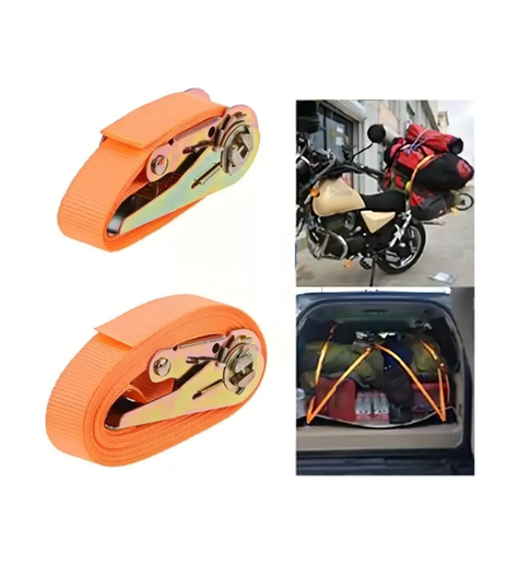 Pack 2 Eslinga Rhino Usa Rno Camsoft Red Cinta Amarre Con Ratchet 1 Pulgada X 15ft Color Naranja-6
