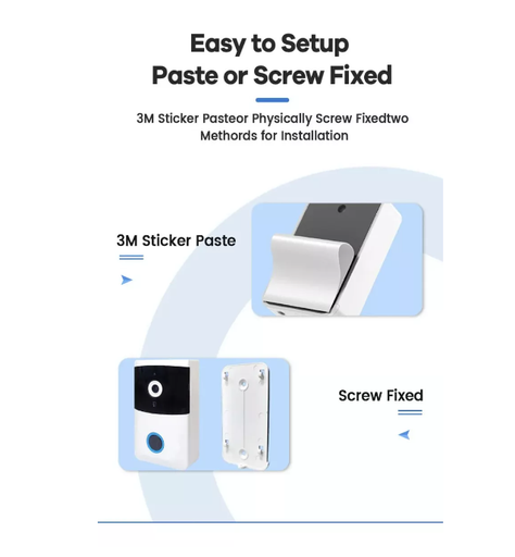 Timbre Con Cámara Inalámbrico Visión Nocturna Hd, Wi-fi-1