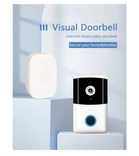 Timbre Con Cámara Inalámbrico Visión Nocturna Hd, Wi-fi-4