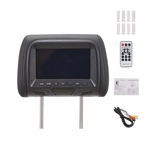 Par Monitor Coche Universal 7in Auto Reposacabezas Mp5 Video-1