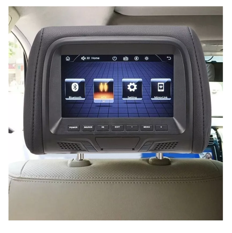 Par Monitor Coche Universal 7in Auto Reposacabezas Mp5 Video-7