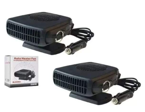 Pack 2 Calefactor Para Auto 12v-0