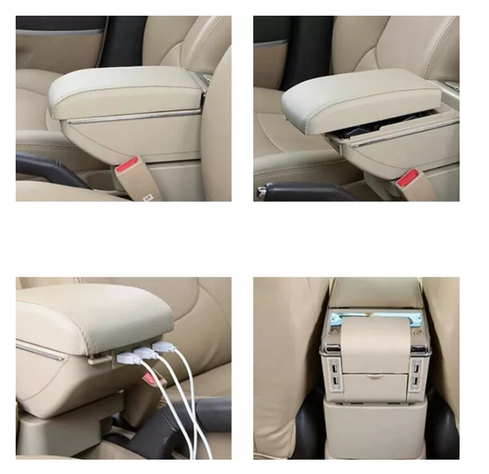 Portavasos Apoyabrazos Auto Universal Base Extensible 7 Usb-1