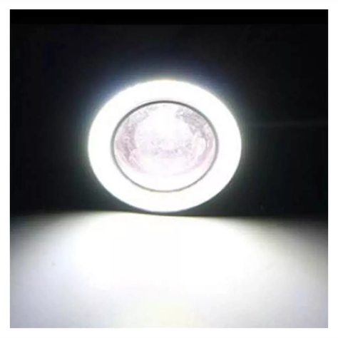 X2 Focos Neblineros Led Ojos De Ángel 76mm Blanco + Blanco-5