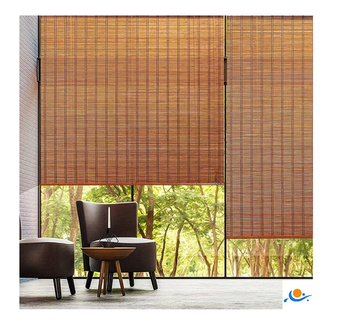 Cortina Persiana Roller Enrollable De Bambú 120x180 Cms-6