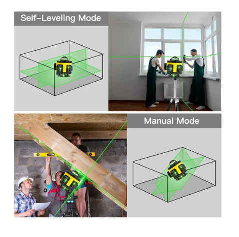 Nivel Laser 16 Líneas 360° Cruz 4d Láser Nivel Autonivelante-7