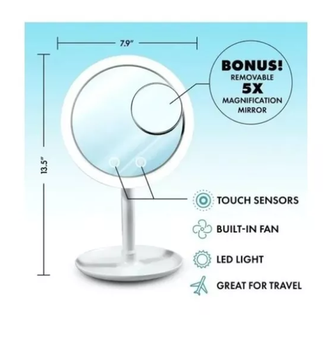 Espejo Led Ventilador Incorporado-2