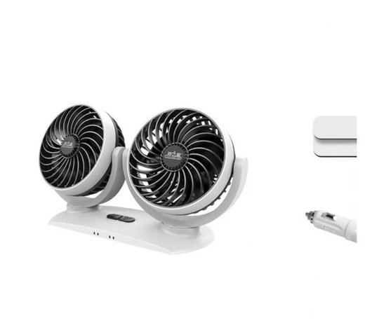 Ventilador Automovil Doble Turbo 12v 3 Velocidad 6 Pulgadas-0