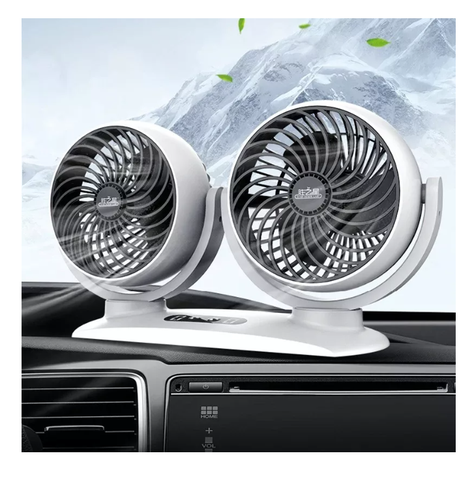 Ventilador Automovil Doble Turbo 12v 3 Velocidad 6 Pulgadas-5