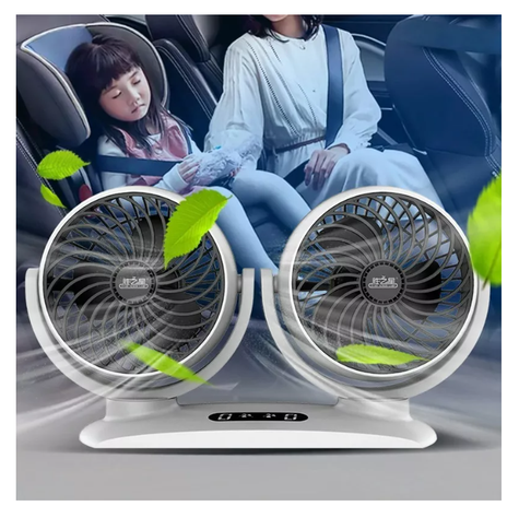 Ventilador Automovil Doble Turbo 12v 3 Velocidad 6 Pulgadas-6