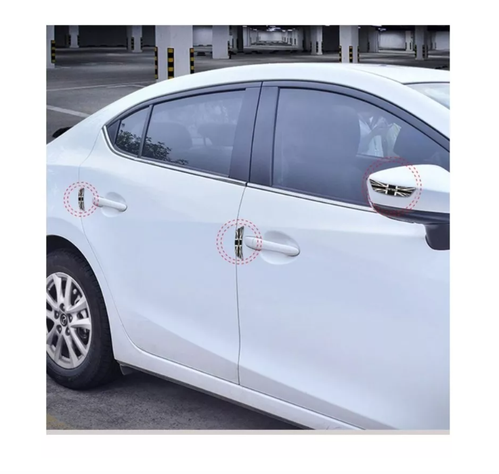 X4 Tope De Puerta Goma England Adhesivo Tuning Parachoques-5