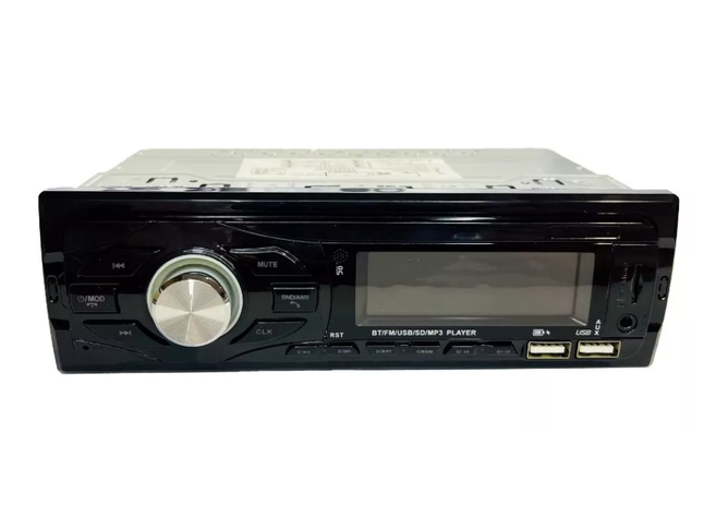 Radio Auto 1 Din Bluetooth Usb Mp3 Microsd Aux Fm 60watts X4-1