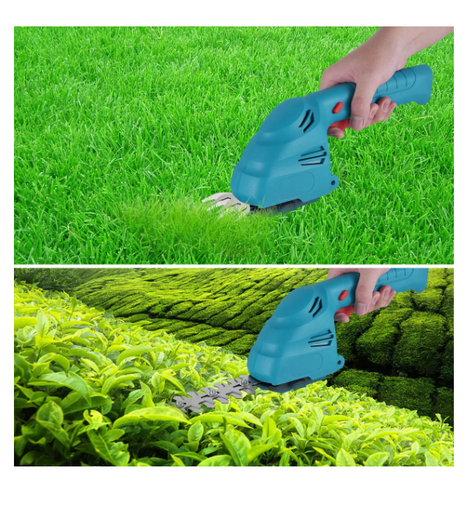Corta Setos Podador Césped Arbustos Inalámbrico 2en1 Color Azul Petróleo-1