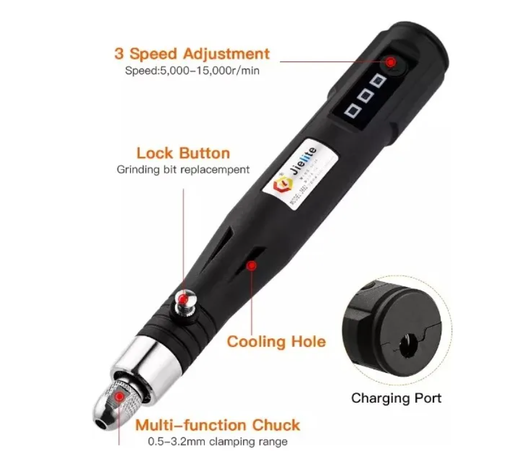Taladro Multiusos Esmerilado Y Pulido 3 Velocidades Usb-1
