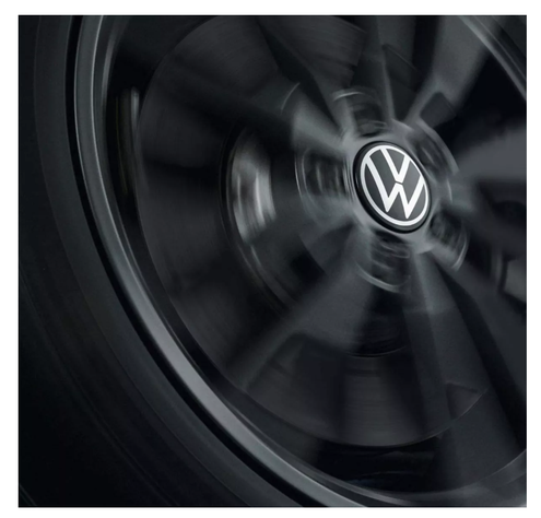 X4 Set Tapas Centro De Llanta Volkswagen 70mm Negro-2