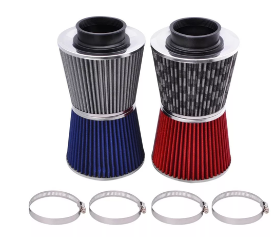 Filtro De Aire Alto Flujo Conico 75mm Auto Jeep Tuning-3