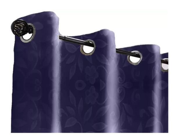 1 Paño Cortina Doble Relieve Blackout Engomado 140x240cm-1
