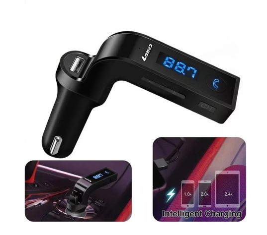 Transmisor Receptor Bluetooth Musica Manos Libre Radio Fm-1