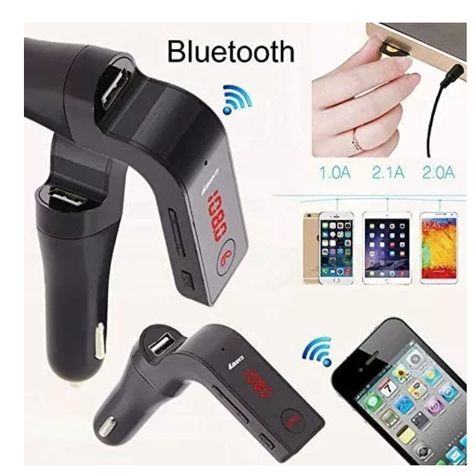 Transmisor Receptor Bluetooth Musica Manos Libre Radio Fm-5