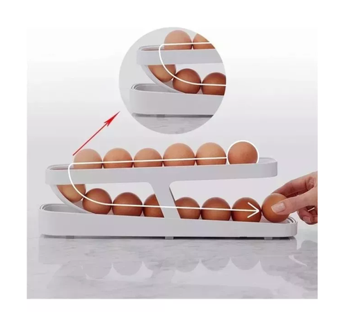 Pack 2 Organizador De Huevos Rodantes-3