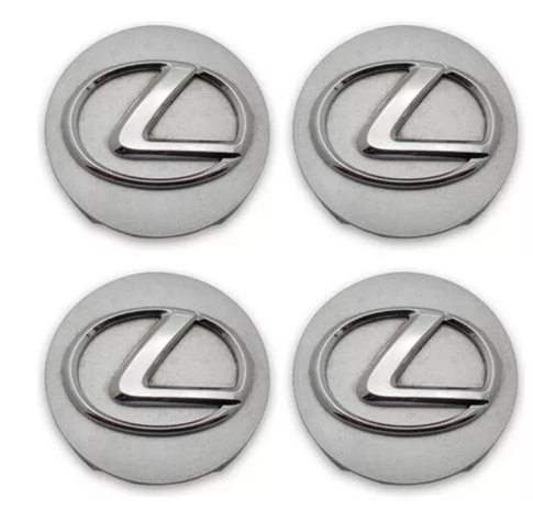 X4 Set Tapas Centro De Llanta Lexus 64mm Gris-0