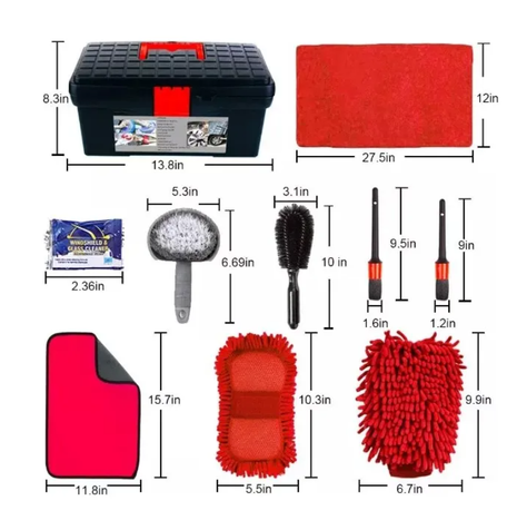 Kit De Herramientas De Limpieza De Lavado De Autos-1