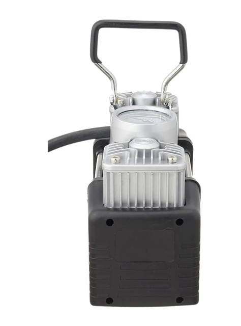 Compresor De Aire Doble Cilindro 12v Inflador Neumáticos Color Plateado Fase Eléctrica Monofásica-2