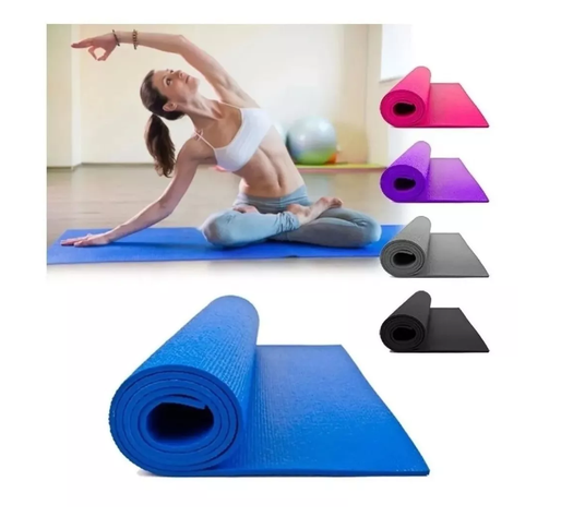 Colchoneta Mat Yoga Pilates Alfombra Ejercicio 4mm-0