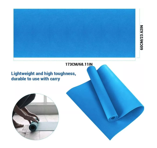 Colchoneta Mat Yoga Pilates Alfombra Ejercicio 4mm-4