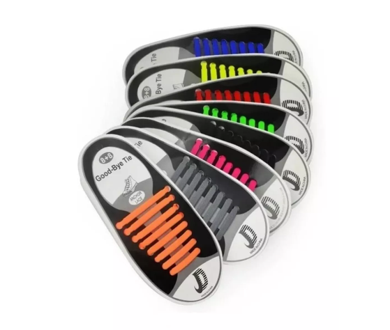 Kit 16 Unidades Cordones Banda Elásticos Para Zapatillas-1