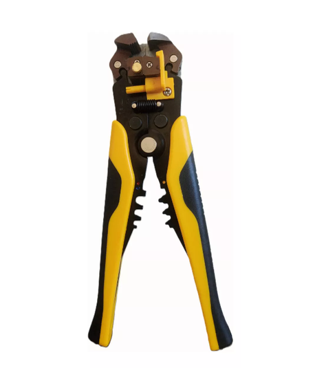 Alicate pelacables pinza pela cable pelador cable automático color amarillo con negro-0