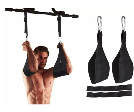 Kit Correas Bandas Ajustables Abdominales Barras Dominadas-0