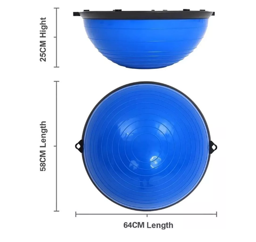 Balon Bosu Gym Pelota Yoga Semiesfera De Resistencia 64cm-1