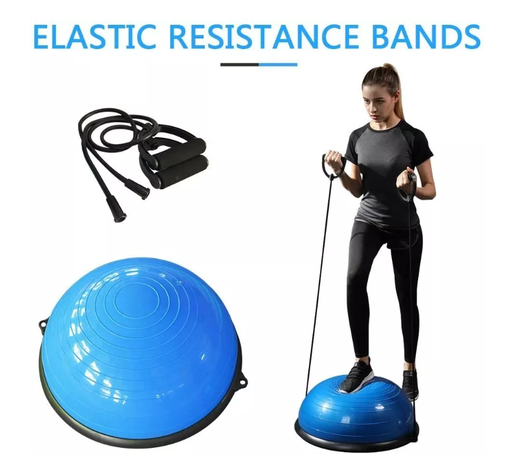 Balon Bosu Gym Pelota Yoga Semiesfera De Resistencia 64cm-3
