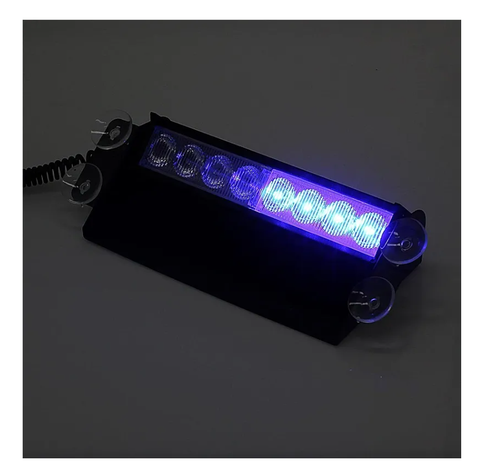 Baliza Parabrisa Led Estroboscopica Amalillo Bomberos 12v-3