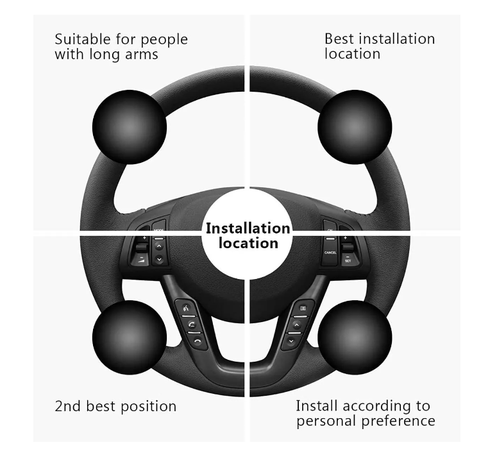 Perilla Giratoria Universal Pomo Para Volante 360 Seguridad-2