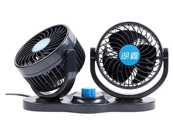 Ventilador 12v Auto Vehiculo Doble 360° 6 Pulgadas-5
