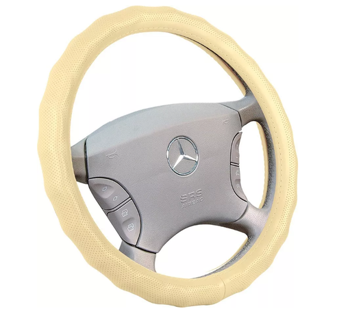 Funda Cubre Volante Auto Antideslizante Eco Cuero Premium-0