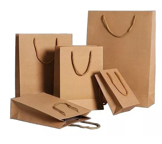Pack 60 Bolsa Papel Kraft 27×36×9.5cm Reciclable-0