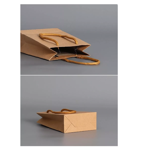 Pack 60 Bolsa Papel Kraft 27×36×9.5cm Reciclable-3