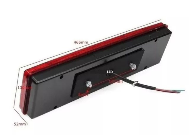 Kit Foco Led Trasero 24v Camion 64 Led Remolque Arrastre-1